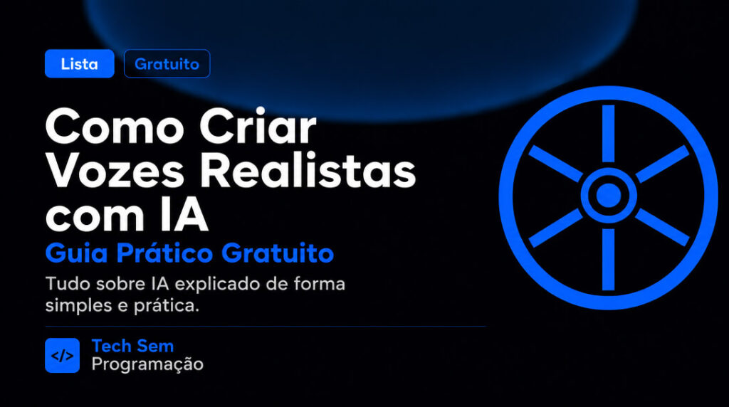 Como criar vozes realistas com inteligência artificial passo a passo na tela do computador