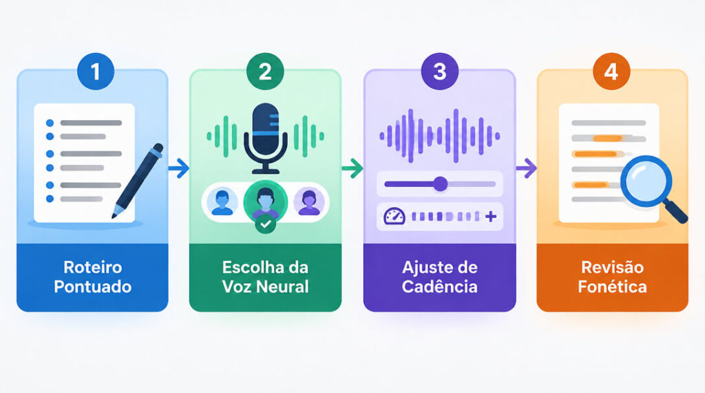Como criar vozes realistas com inteligência artificial passo a passo na tela do computador